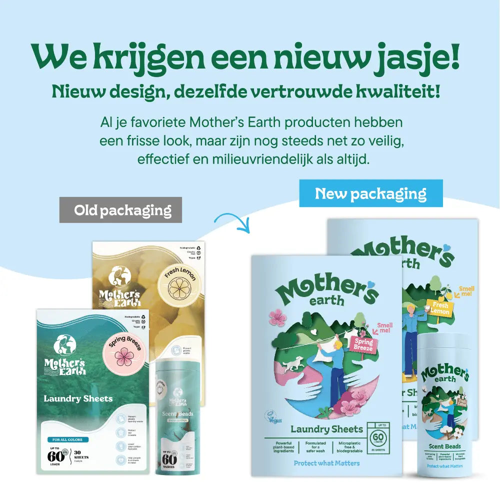 Milieuvriendelijke Wasstrips + Geurparels Voordeelbundel Mother's Earth