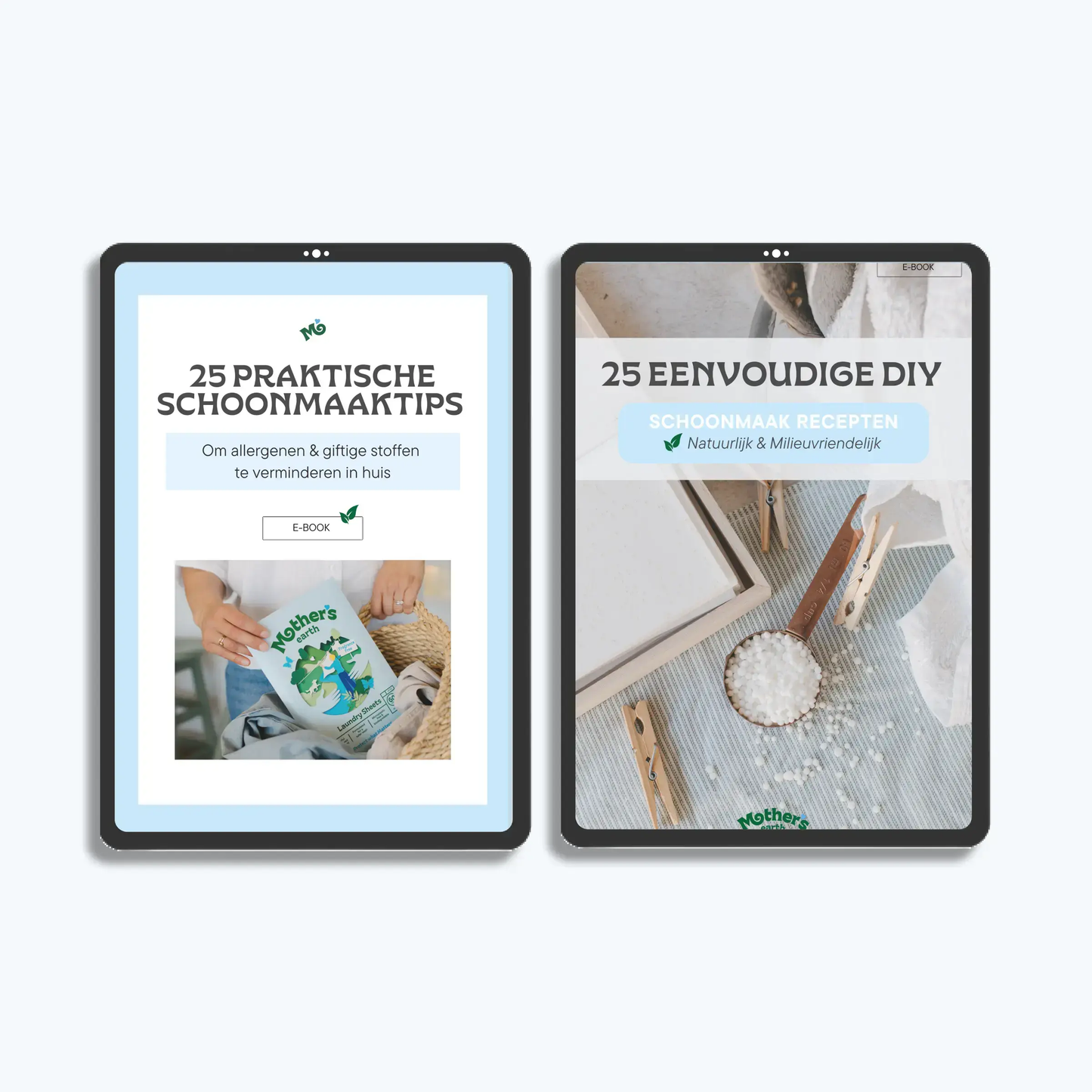 2 E-books – 50+ Schoonmaaktips Mother's Earth NL