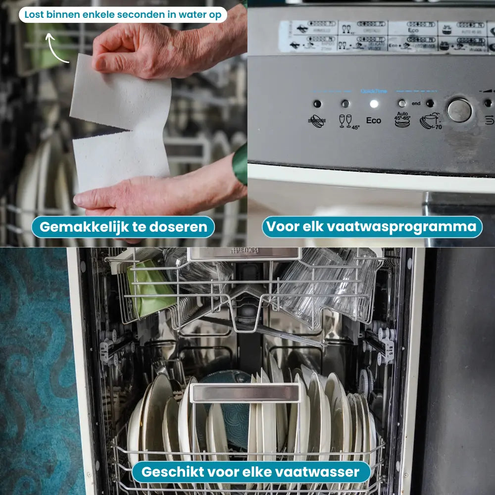 Milieuvriendelijke Vaatwasstrips | 300 Wasjes Mother's Earth