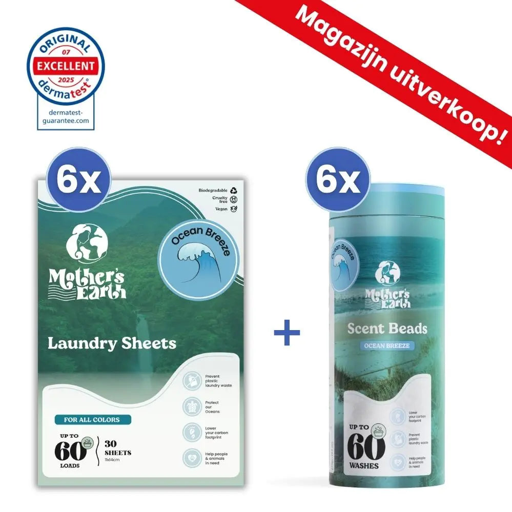 Milieuvriendelijke Wasstrips + Geurparels Voordeelbundel - Stock Clearance Sale Mother's Earth