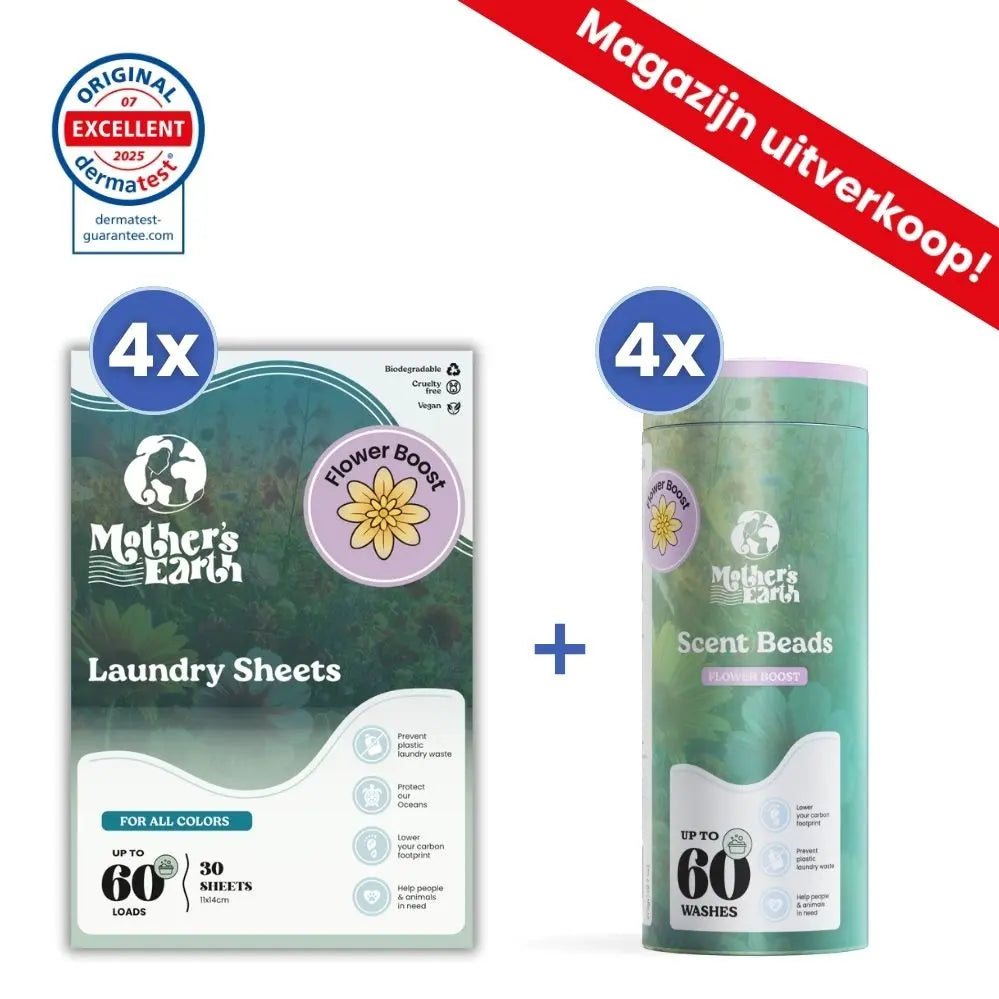 Milieuvriendelijke Wasstrips + Geurparels Voordeelbundel - Stock Clearance Sale Mother's Earth