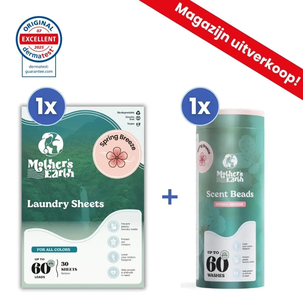 Milieuvriendelijke Wasstrips + Geurparels Voordeelbundel - Stock Clearance Sale Mother's Earth