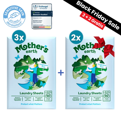 Milieuvriendelijke Wasstrips - Black Friday. Mother's Earth