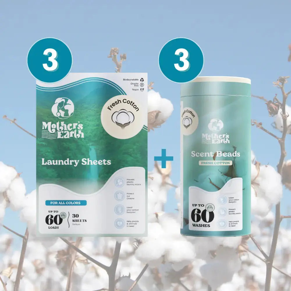 Milieuvriendelijke Wasstrips + Geurparels Voordeelbundel Mother's Earth