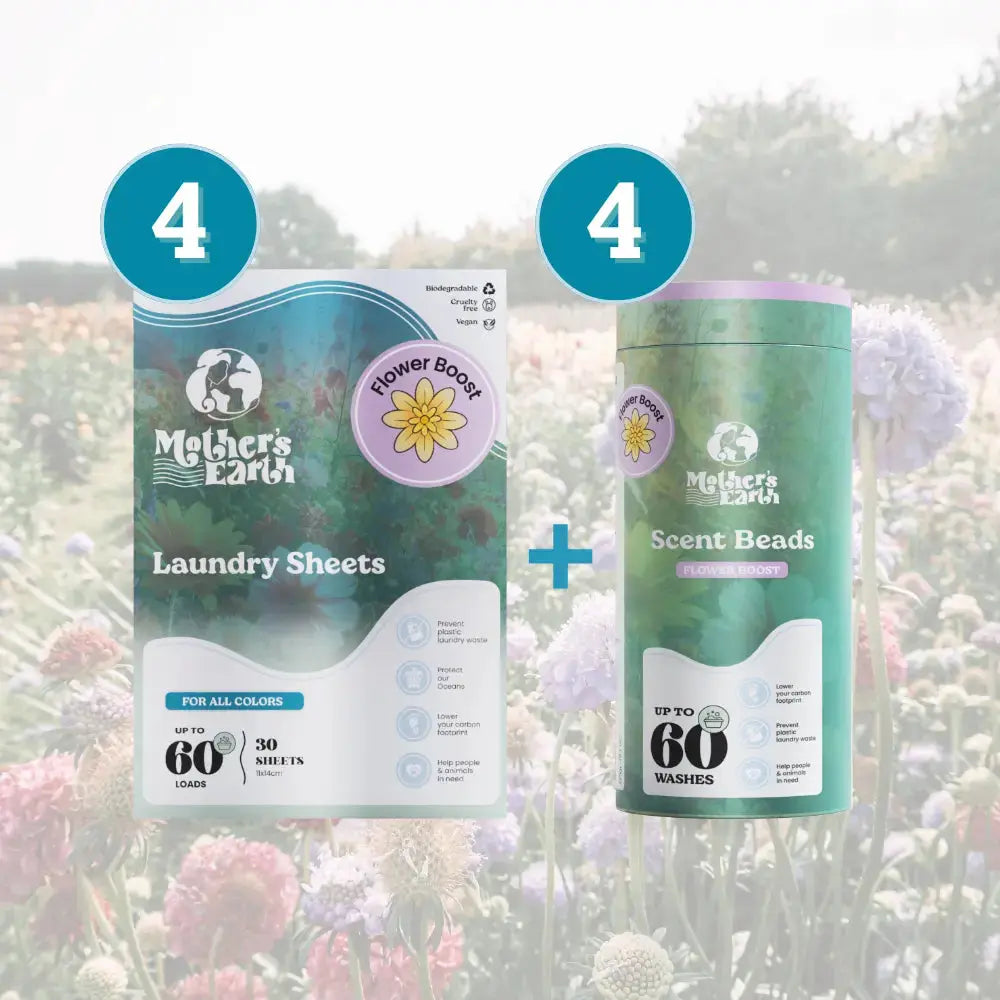 Milieuvriendelijke Wasstrips + Geurparels Voordeelbundel Mother's Earth