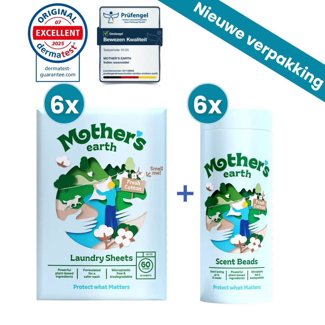 Milieuvriendelijke Wasstrips + Geurparels Voordeelbundel Mother's Earth