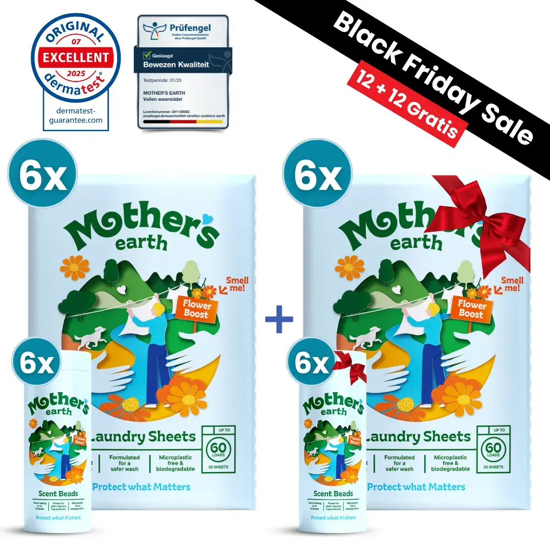 Milieuvriendelijke Wasstrips + Geurparels Voordeelbundel - Black Friday Mother's Earth