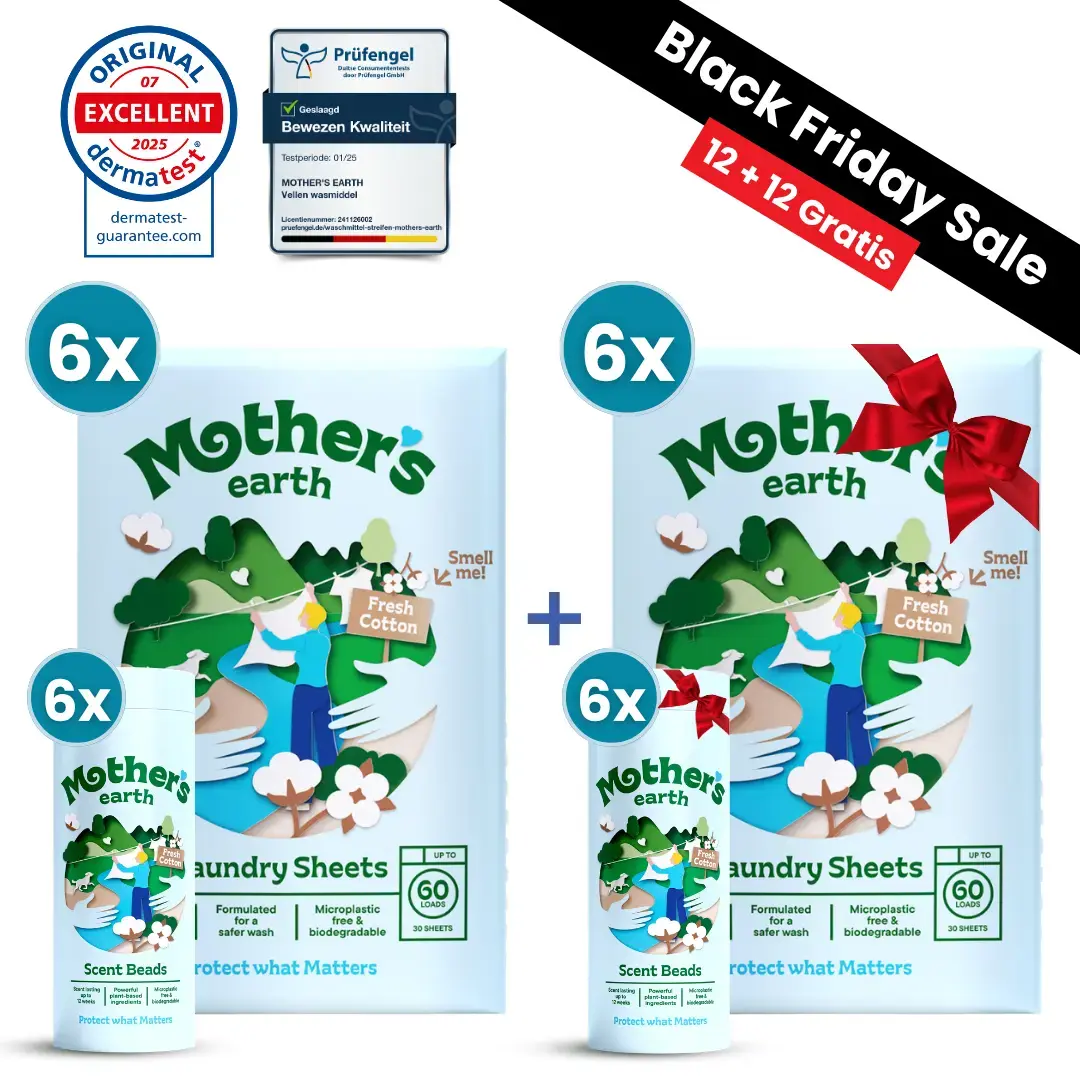 Milieuvriendelijke Wasstrips + Geurparels Voordeelbundel - Black Friday Mother's Earth