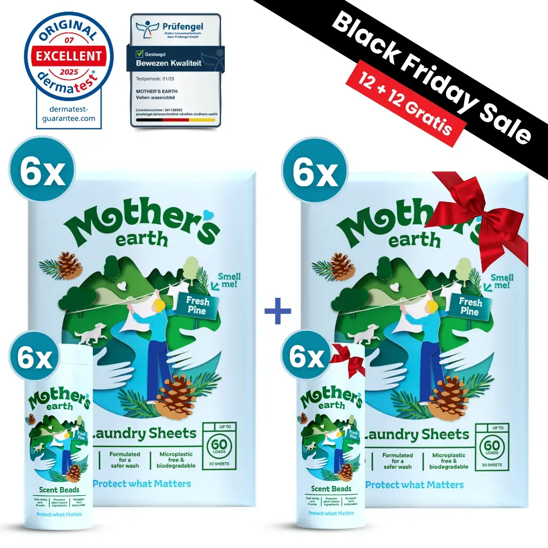 Milieuvriendelijke Wasstrips + Geurparels Voordeelbundel - Black Friday Mother's Earth