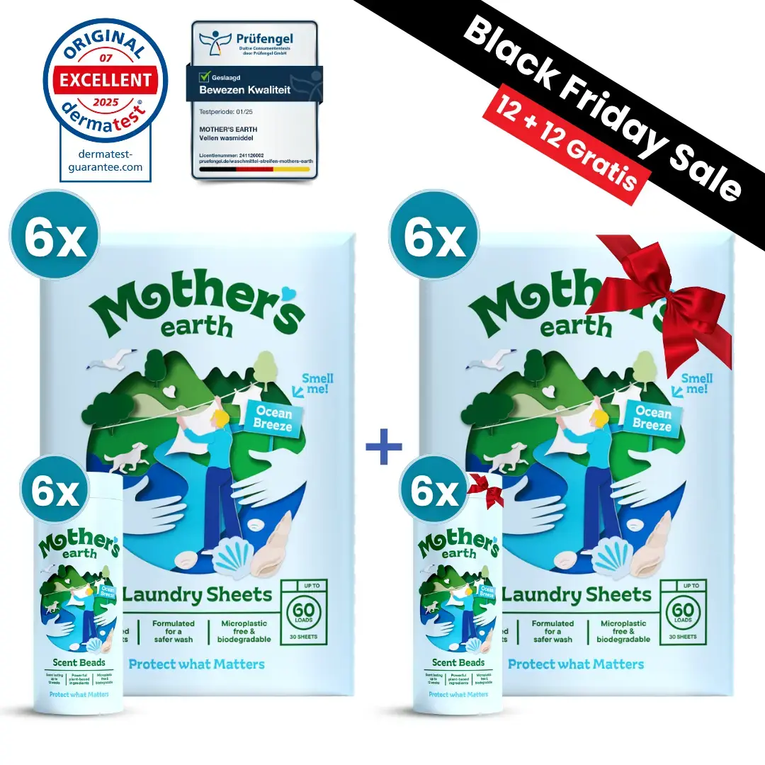 Milieuvriendelijke Wasstrips + Geurparels Voordeelbundel - Black Friday Mother's Earth