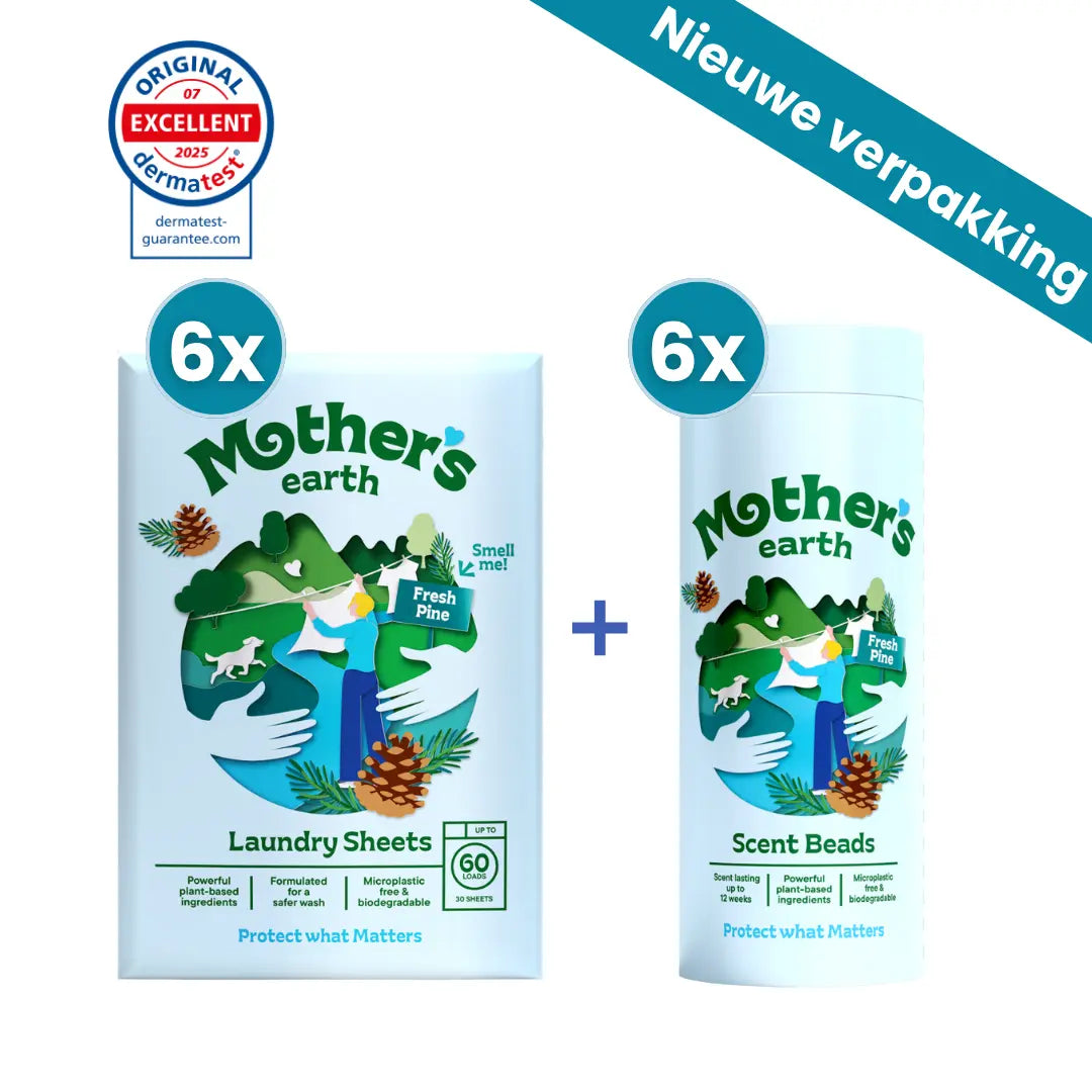 Milieuvriendelijke Wasstrips + Geurparels Voordeelbundel Mother's Earth