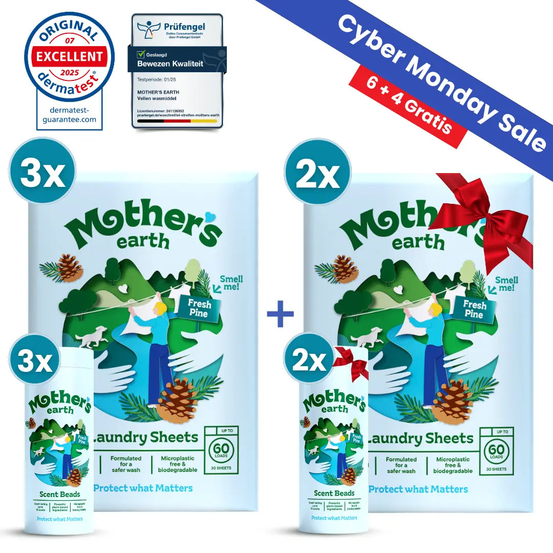 Milieuvriendelijke Wasstrips + Geurparels Voordeelbundel Mother's Earth