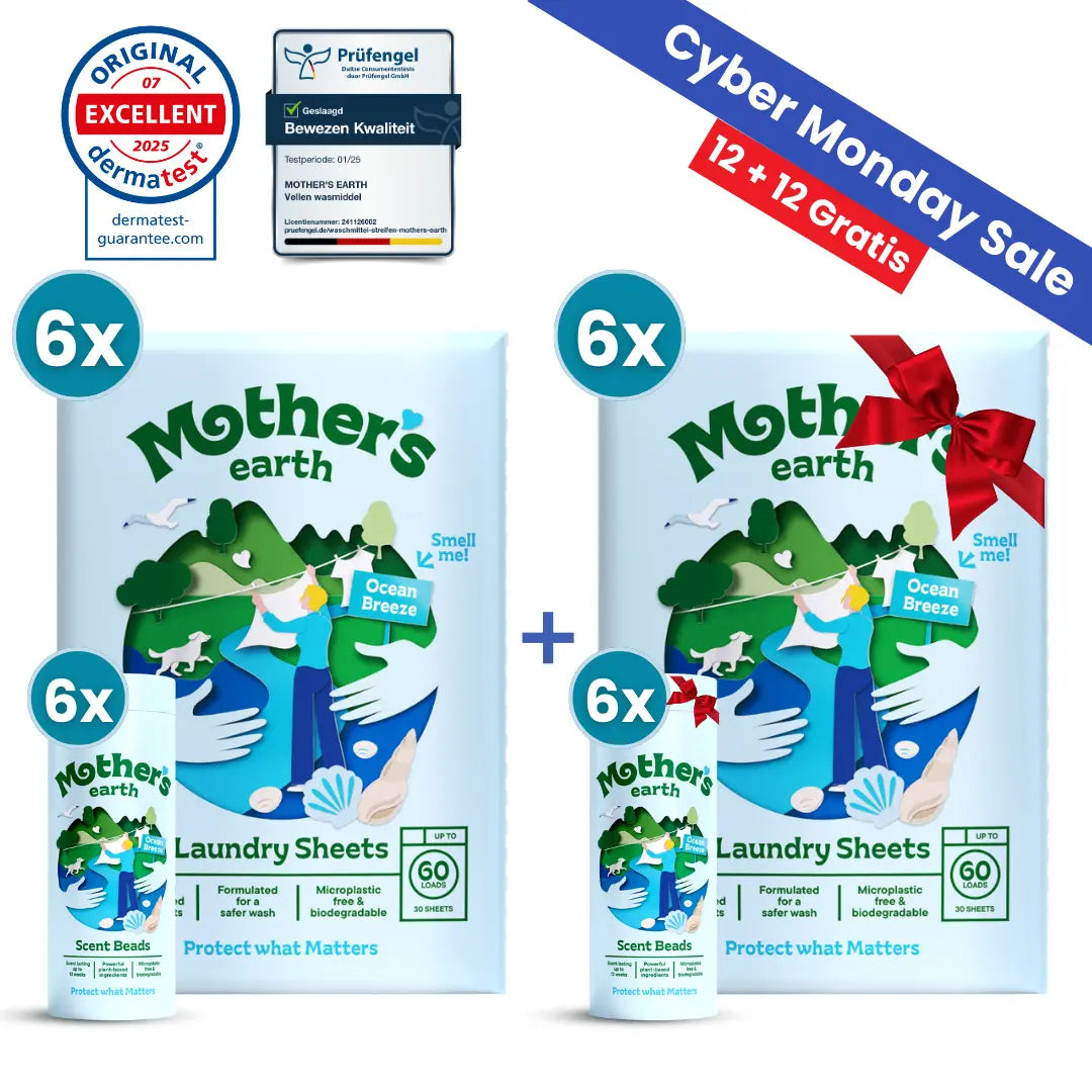 Milieuvriendelijke Wasstrips + Geurparels Voordeelbundel Mother's Earth