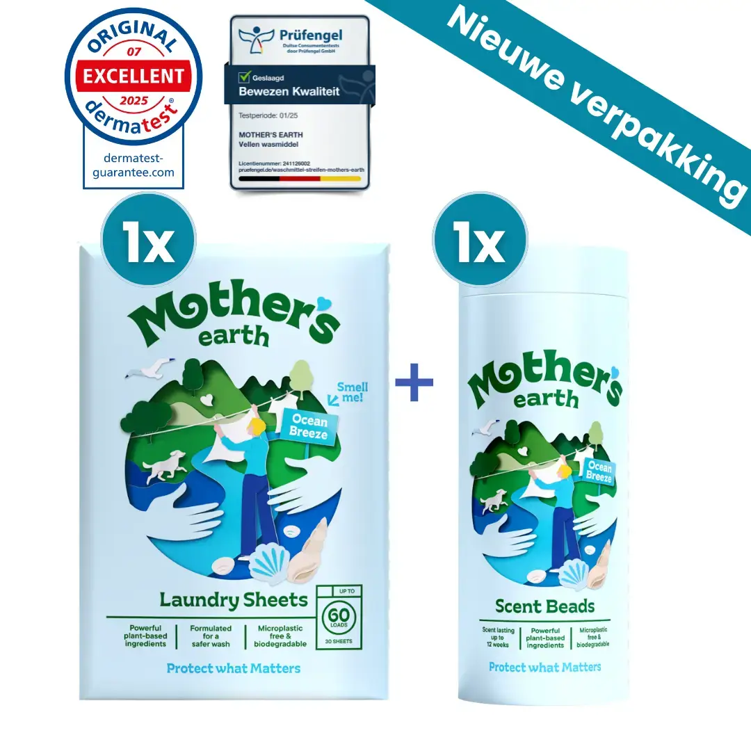 Milieuvriendelijke Wasstrips + Geurparels Voordeelbundel Mother's Earth