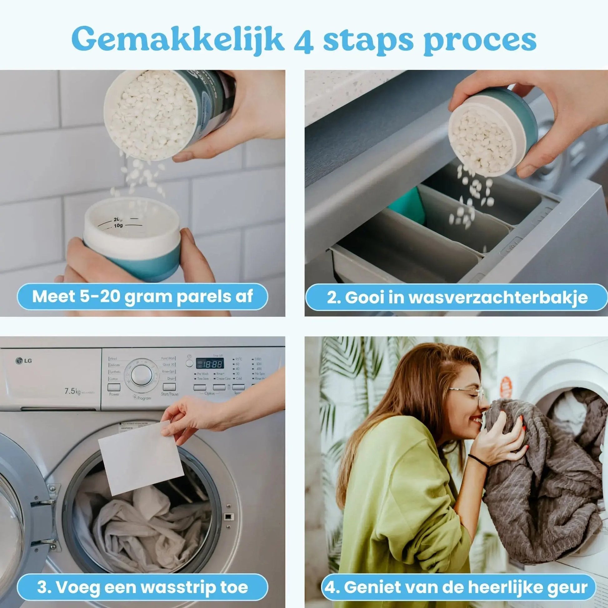 Milieuvriendelijke Wasstrips + Geurparels Voordeelbundel Mother's Earth