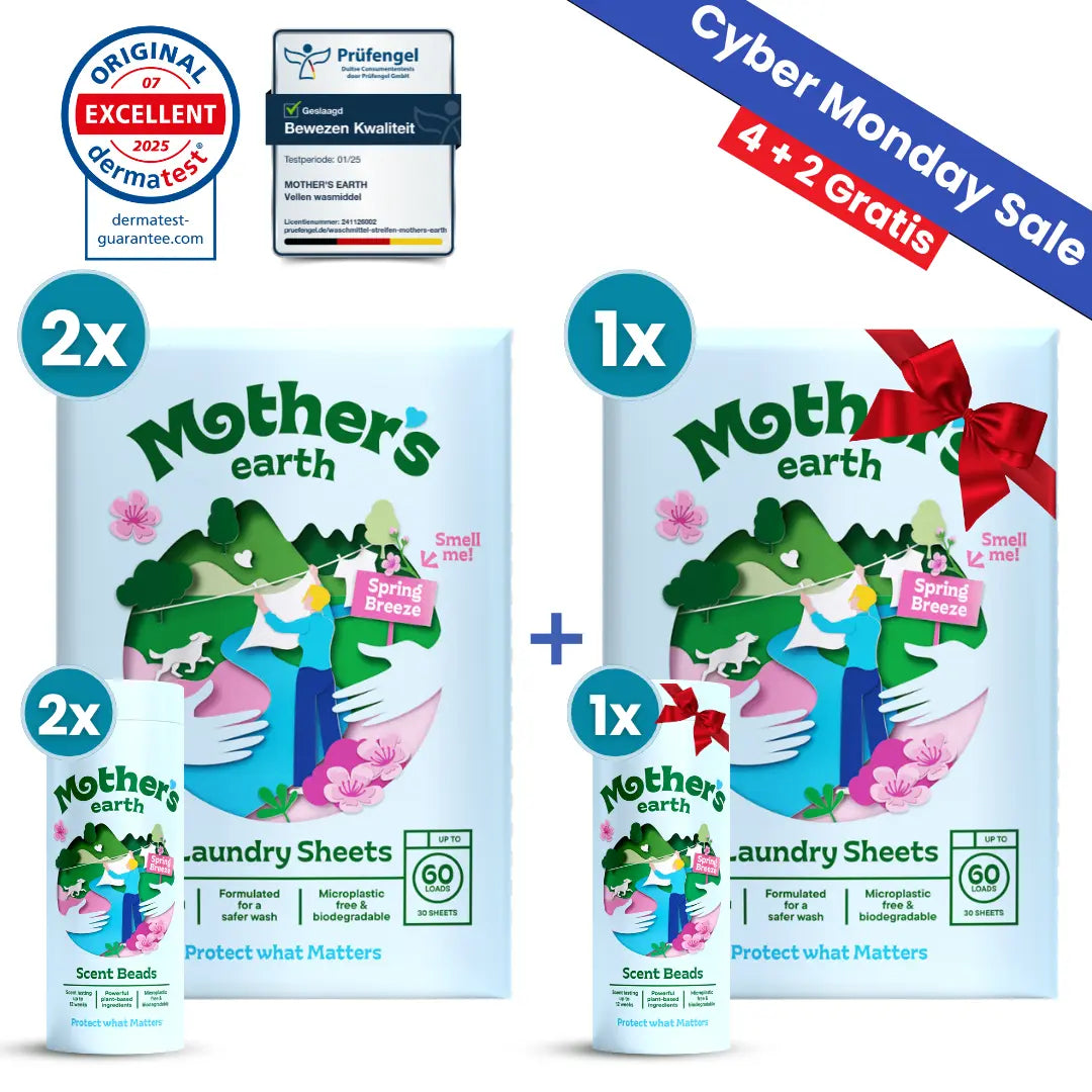 Milieuvriendelijke Wasstrips + Geurparels Voordeelbundel Mother's Earth