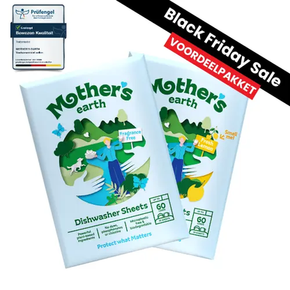 Milieuvriendelijke Vaatwasstrips - Black Friday. Mother's Earth