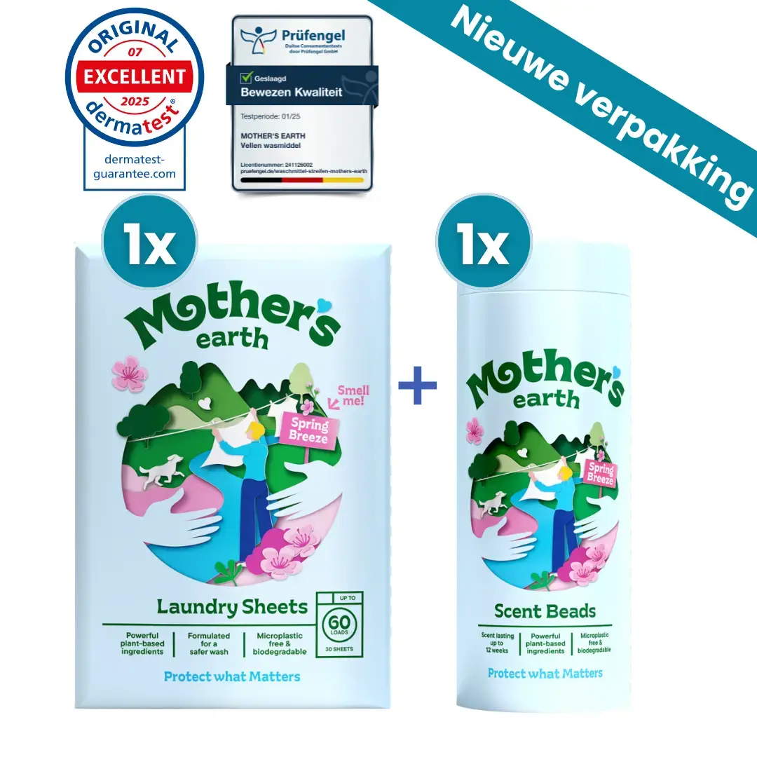 Milieuvriendelijke Wasstrips + Geurparels Voordeelbundel Mother's Earth