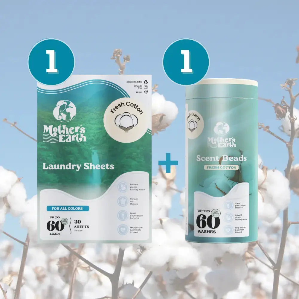 Milieuvriendelijke Wasstrips + Geurparels Voordeelbundel Mother's Earth