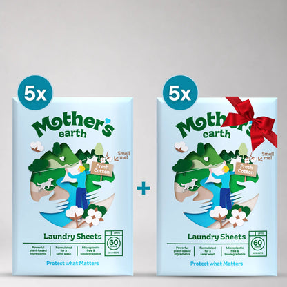Milieuvriendelijke Wasstrips (1,4,10) Mother's Earth