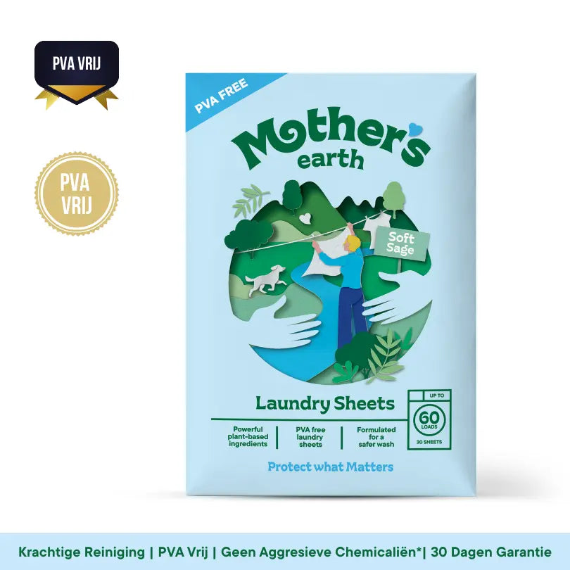 PVA Laundry detergent sheet Mother's Earth