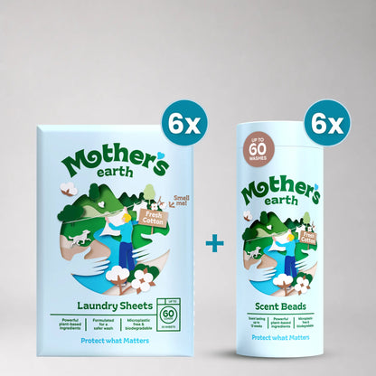 Milieuvriendelijke Wasstrips + Geurparels Voordeelbundel Mother's Earth