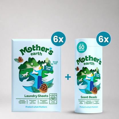 Milieuvriendelijke Wasstrips + Geurparels Voordeelbundel Mother's Earth