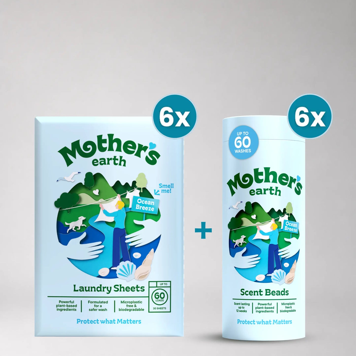 Milieuvriendelijke Wasstrips + Geurparels Voordeelbundel Mother's Earth