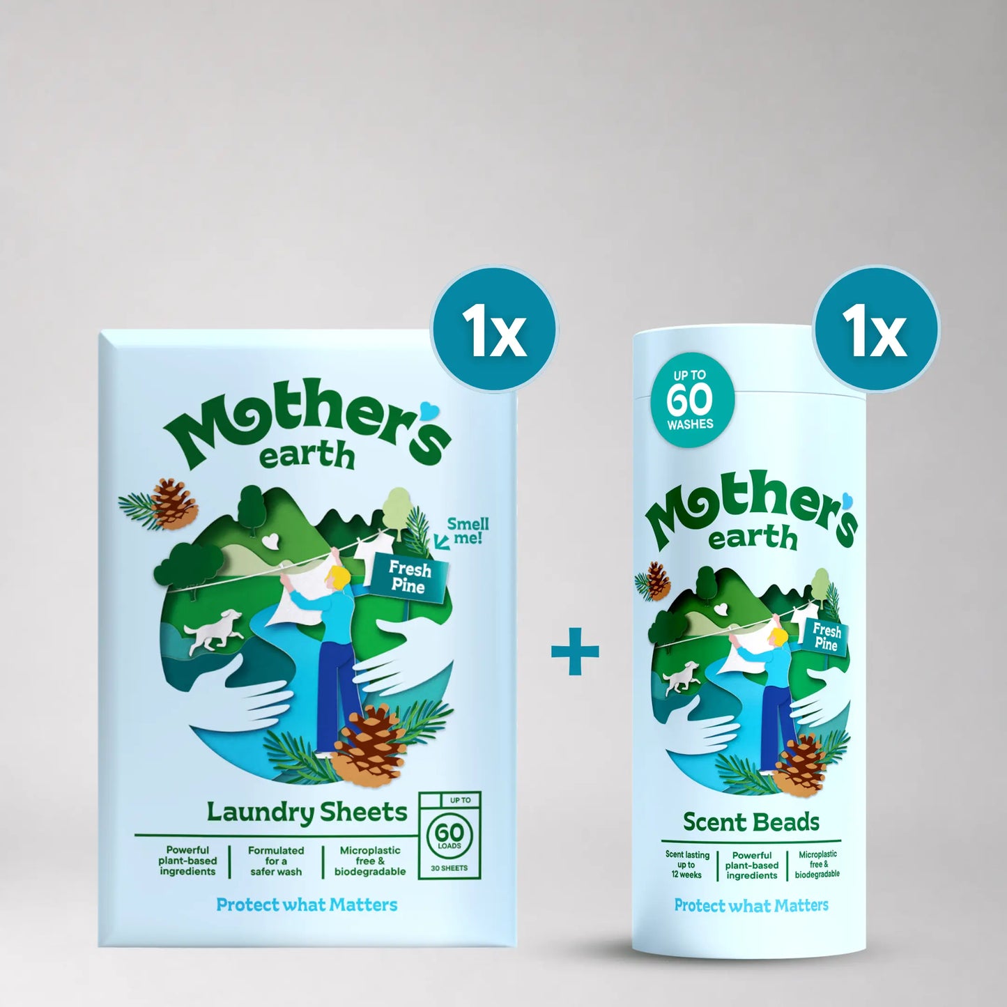 Milieuvriendelijke Wasstrips + Geurparels Voordeelbundel Mother's Earth