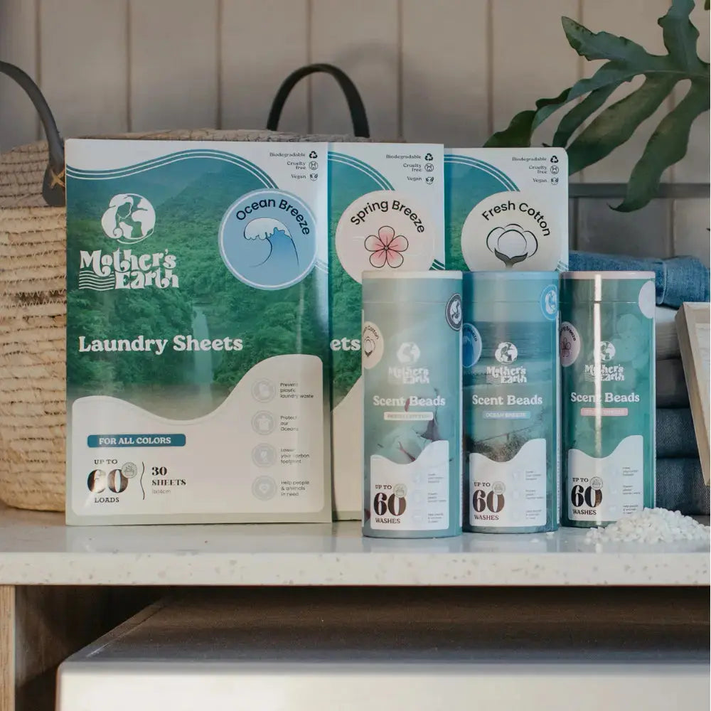 Milieuvriendelijke Wasstrips + Geurparels Voordeelbundel Mother's Earth