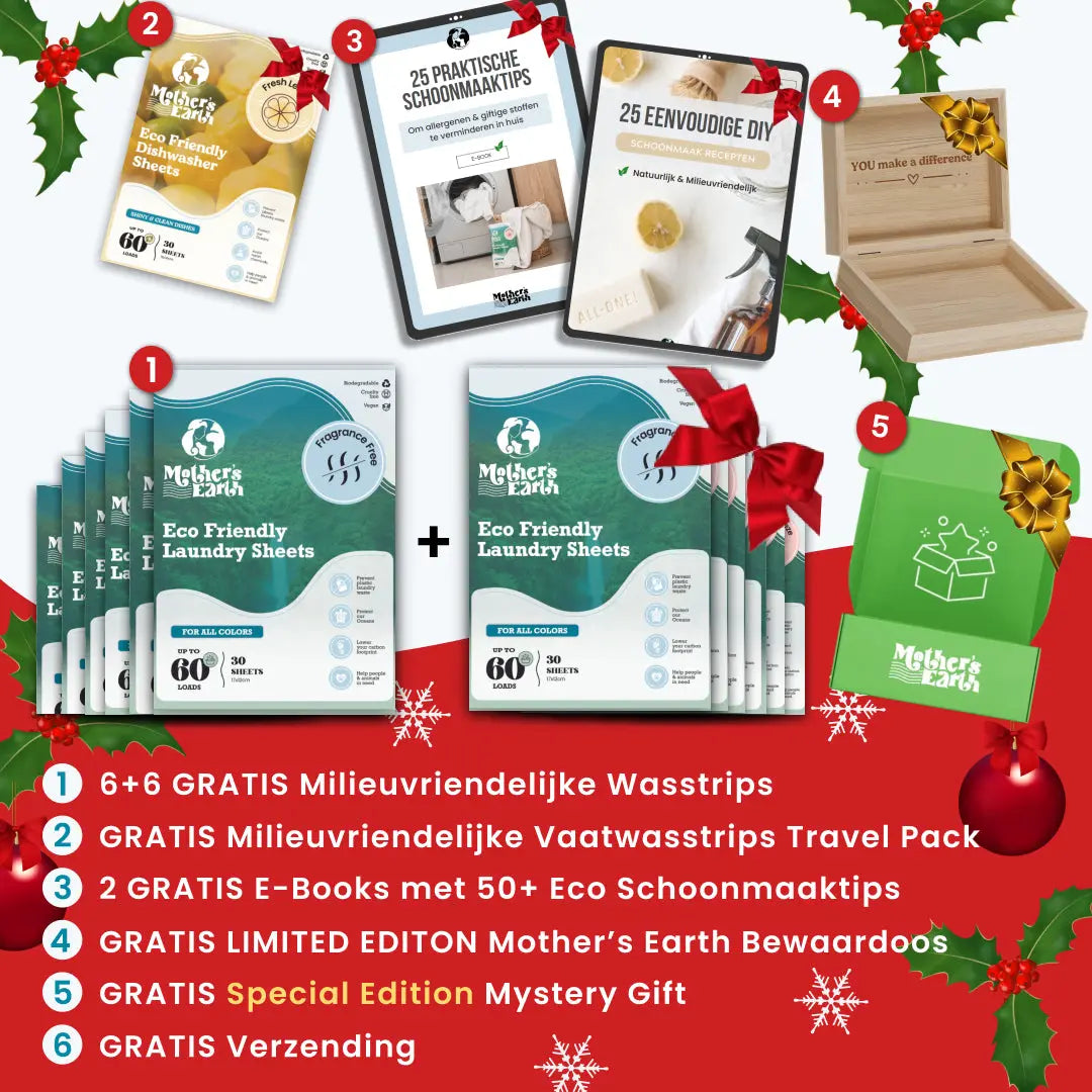 Milieuvriendelijke Wasstrips + Gratis Cadeaus Mother's Earth