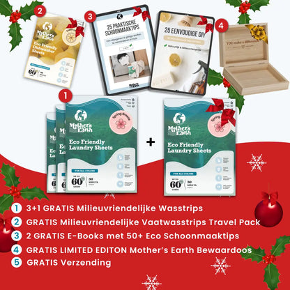 Milieuvriendelijke Wasstrips + Gratis Cadeaus Mother's Earth