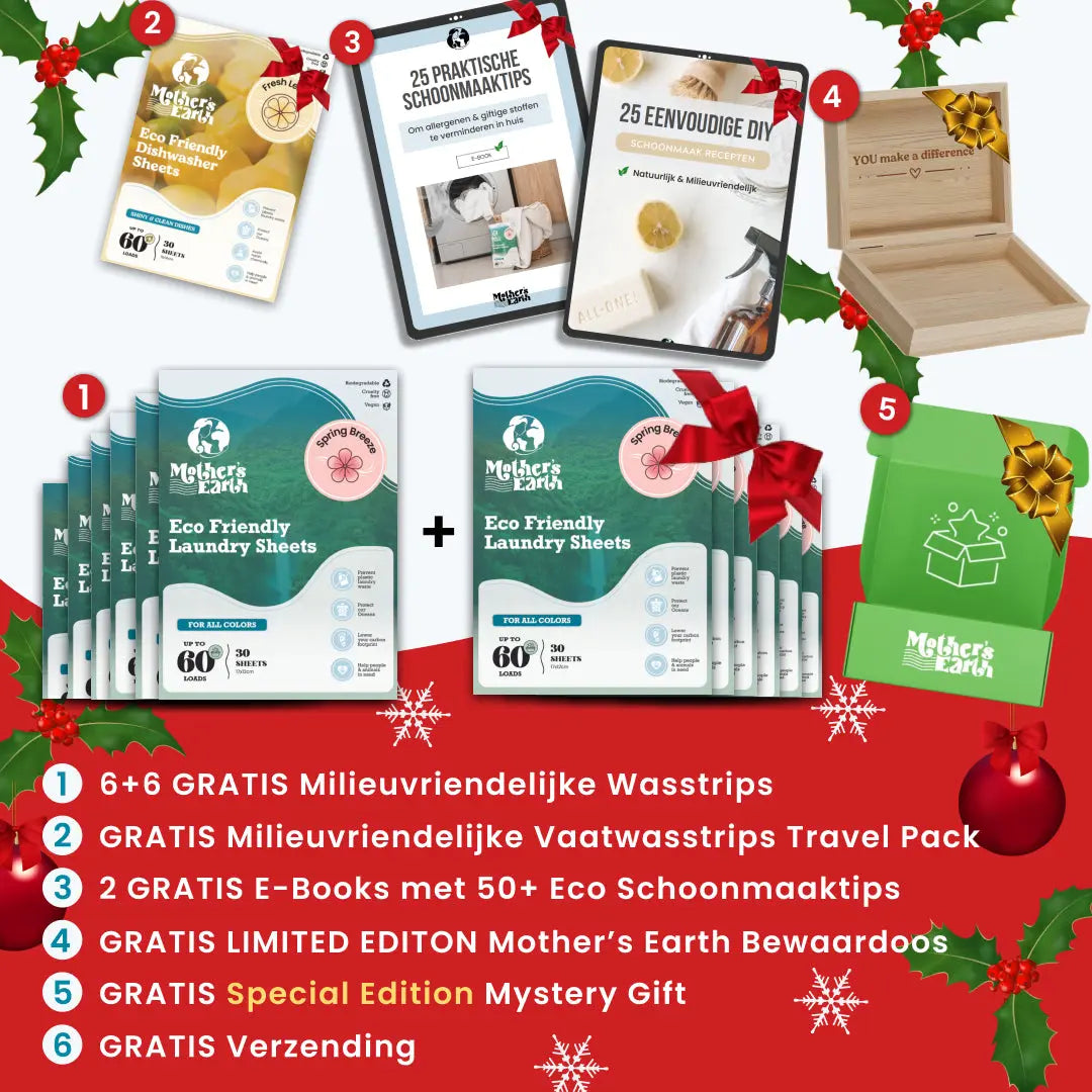 Milieuvriendelijke Wasstrips + Gratis Cadeaus Mother's Earth