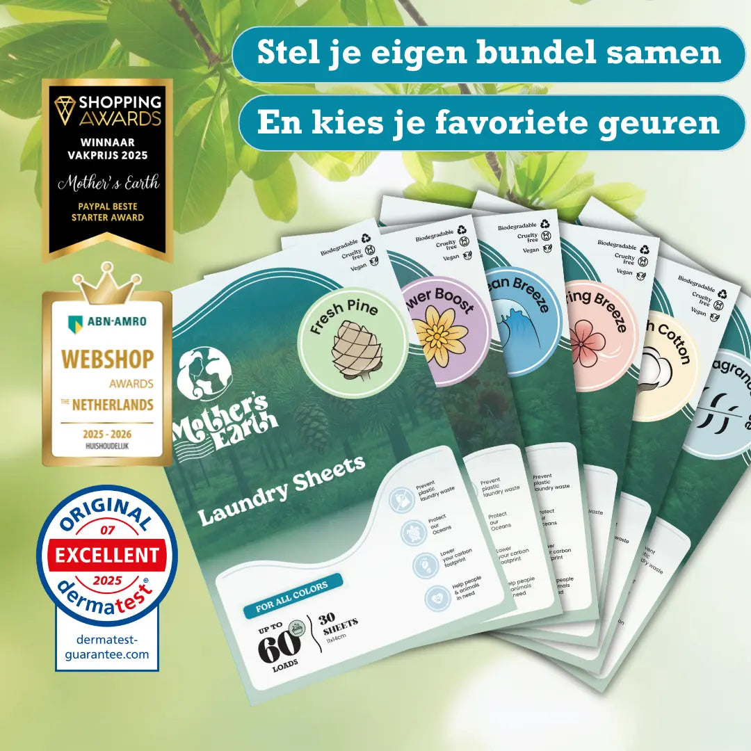 Milieuvriendelijke Wasstrips Bloemenkracht Mother's Earth