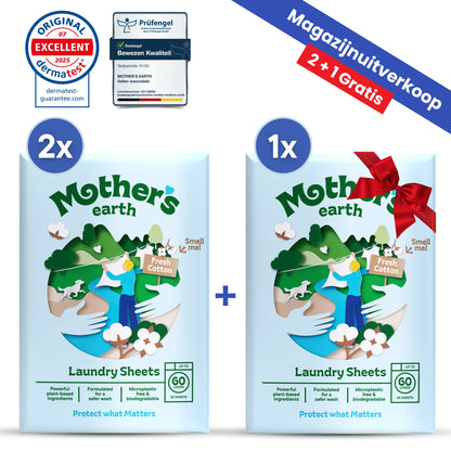 Milieuvriendelijke Wasstrips Mother's Earth