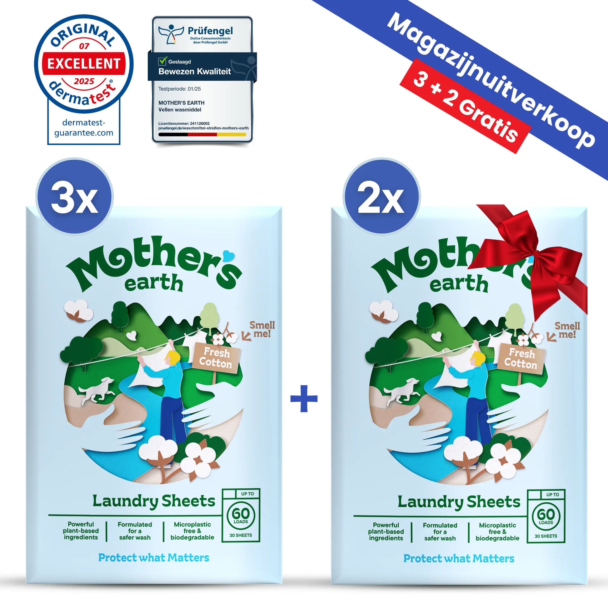 Milieuvriendelijke Wasstrips Mother's Earth