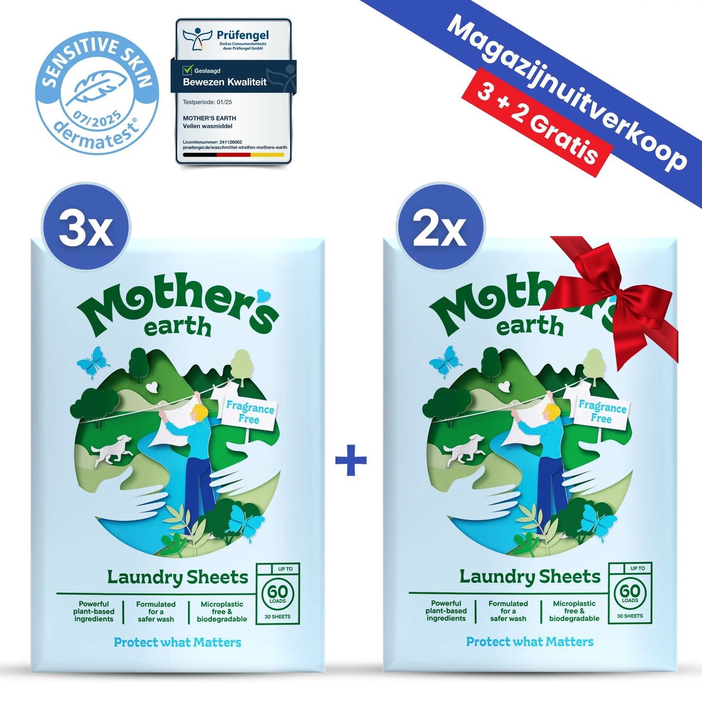 Milieuvriendelijke Wasstrips Mother's Earth