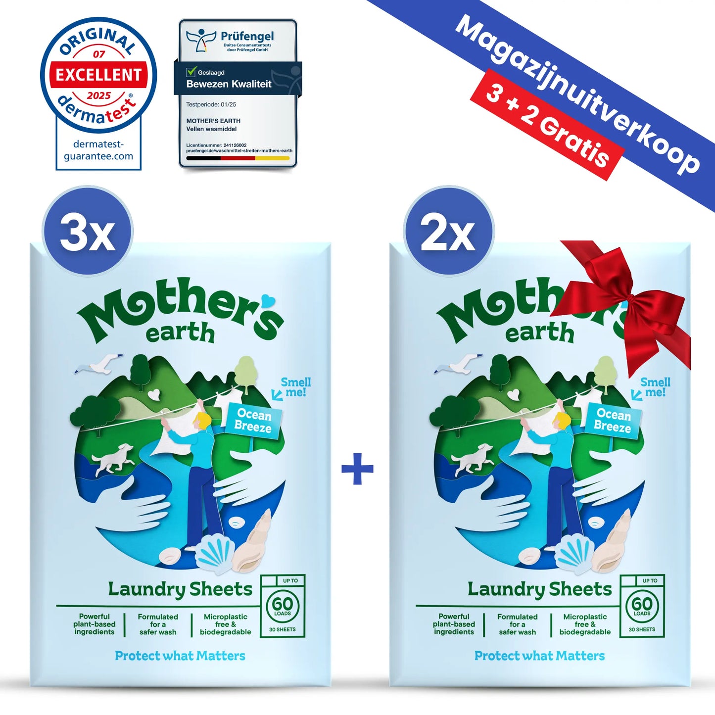Milieuvriendelijke Wasstrips Mother's Earth
