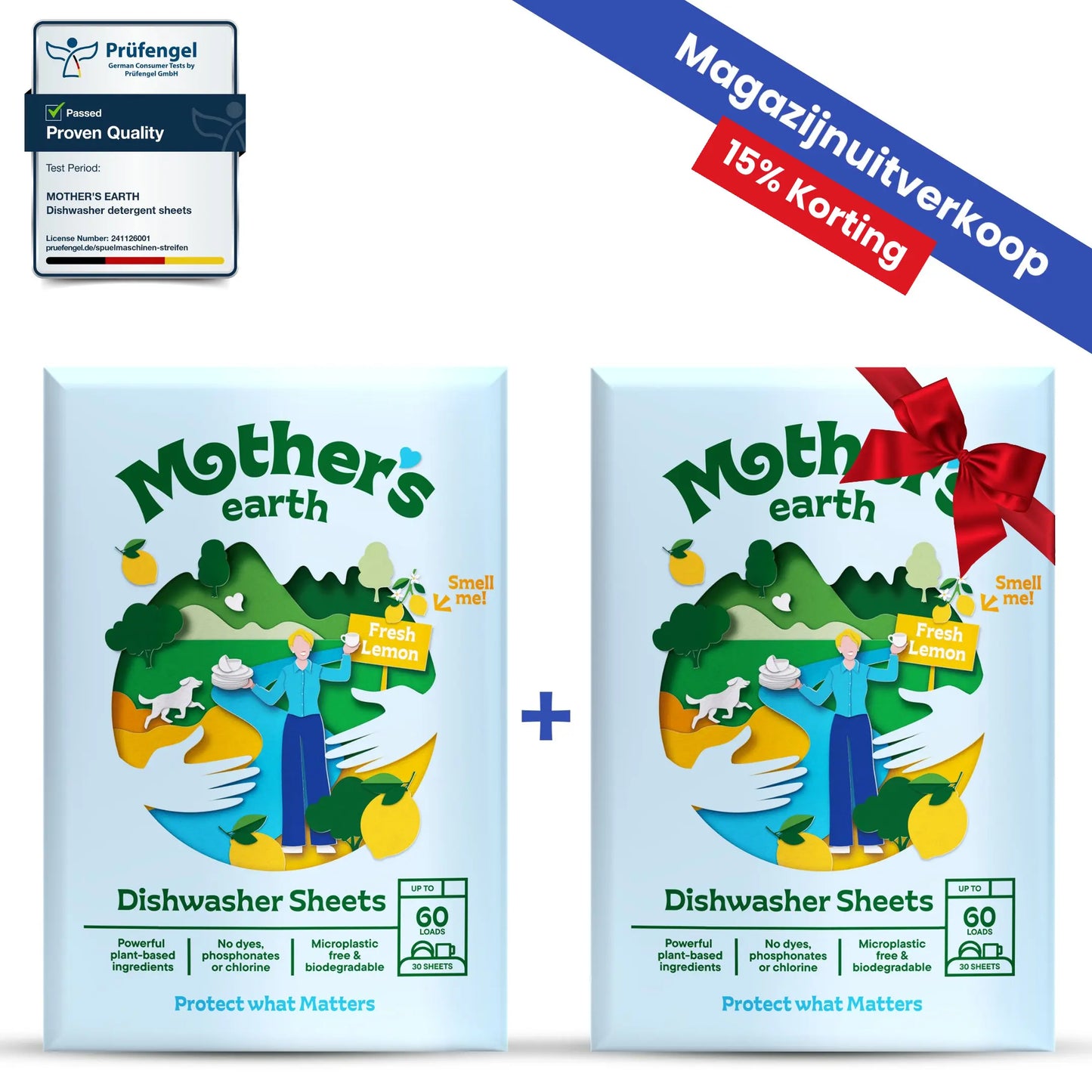 Milieuvriendelijke Vaatwasstrips Mother's Earth