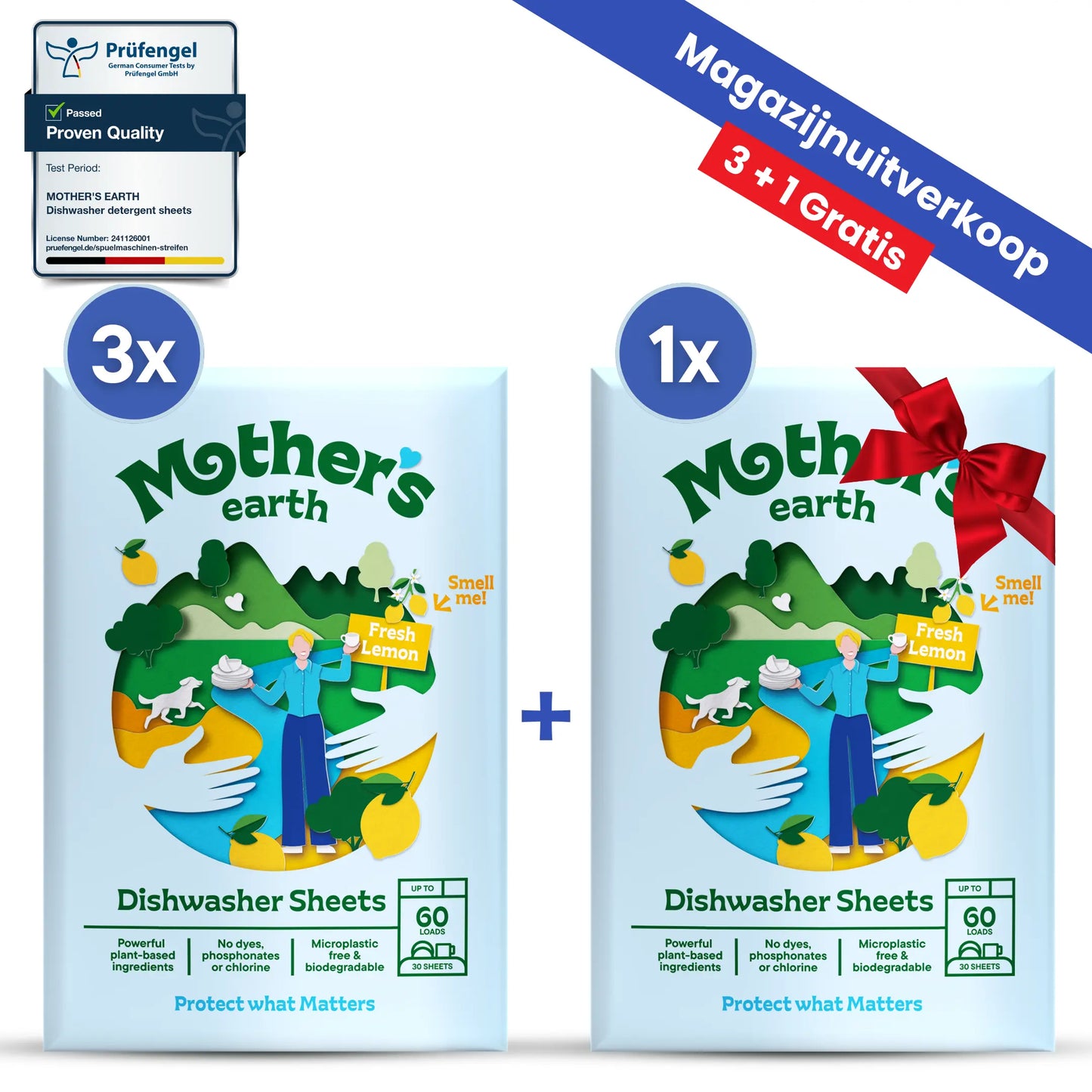 Milieuvriendelijke Vaatwasstrips Mother's Earth