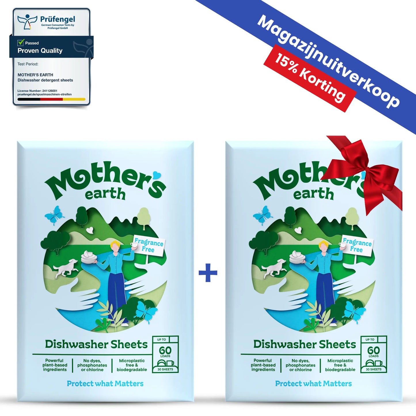 Milieuvriendelijke Vaatwasstrips Mother's Earth