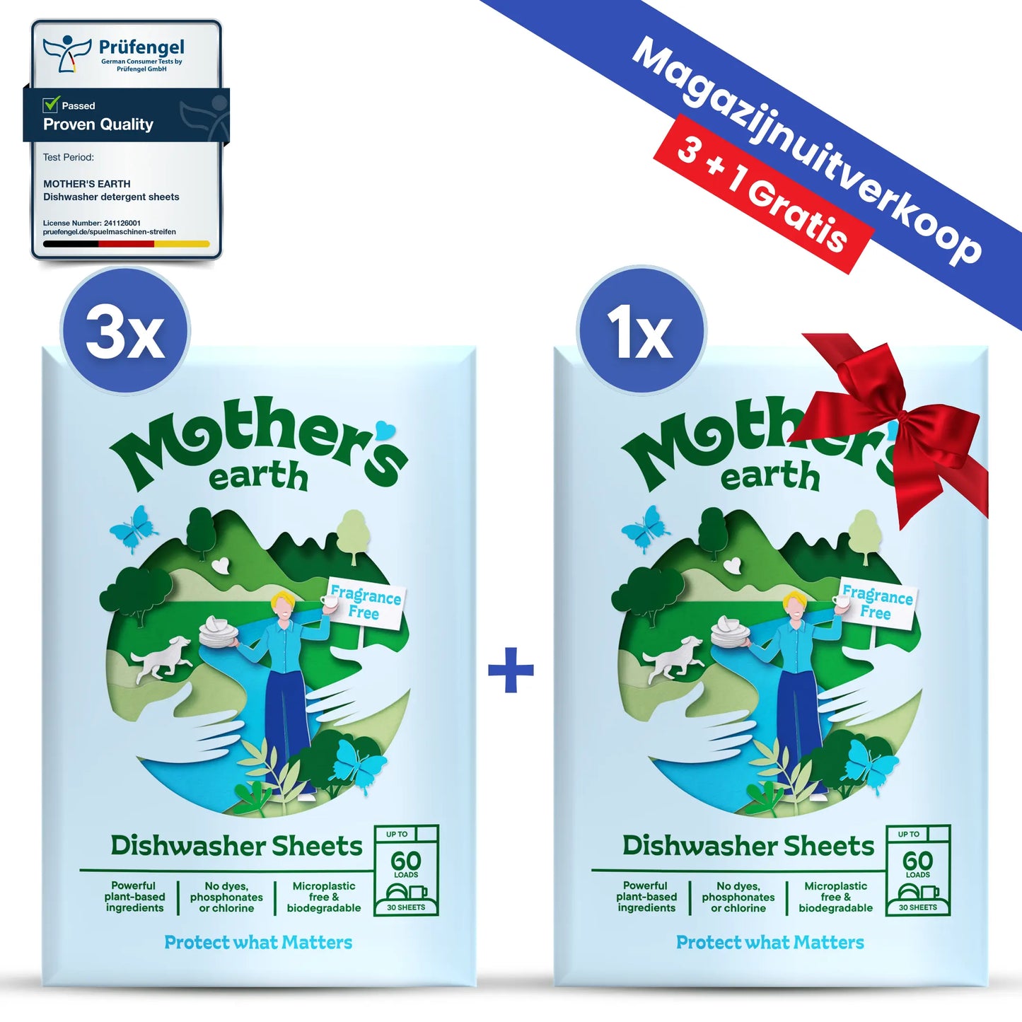 Milieuvriendelijke Vaatwasstrips Mother's Earth