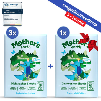 Milieuvriendelijke Vaatwasstrips Mother's Earth