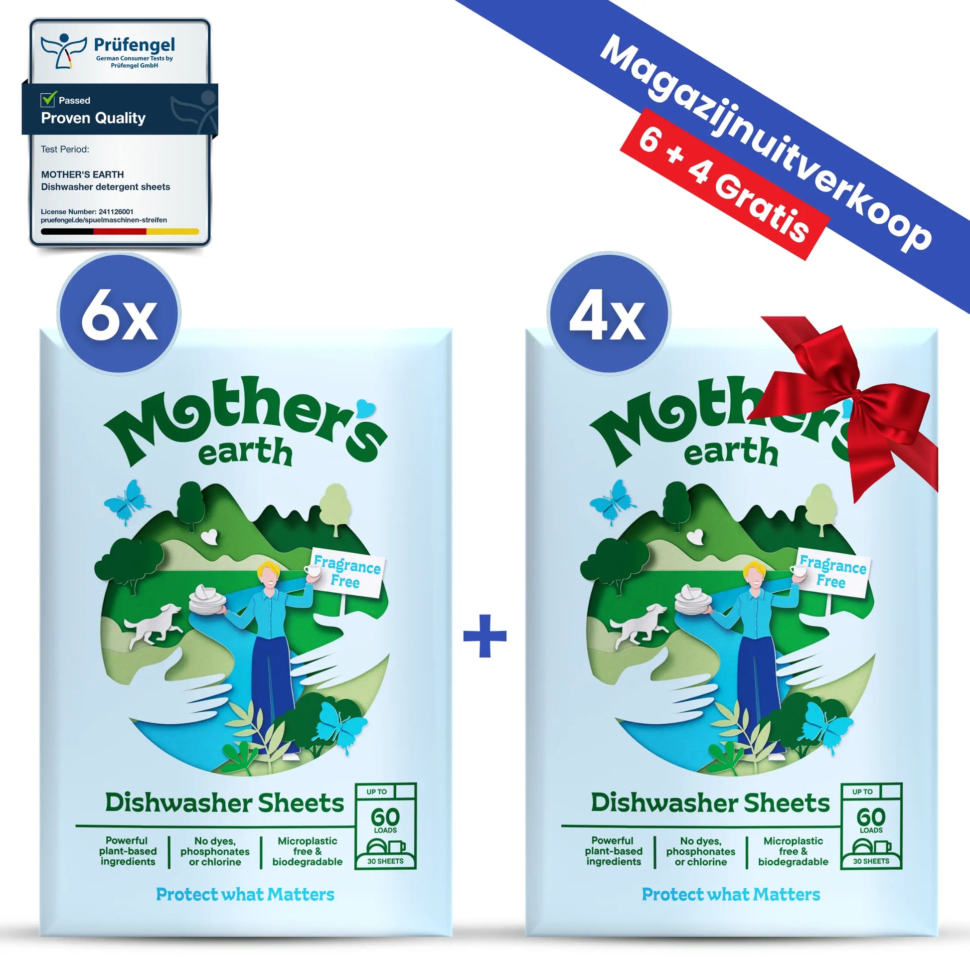 Milieuvriendelijke Vaatwasstrips Mother's Earth
