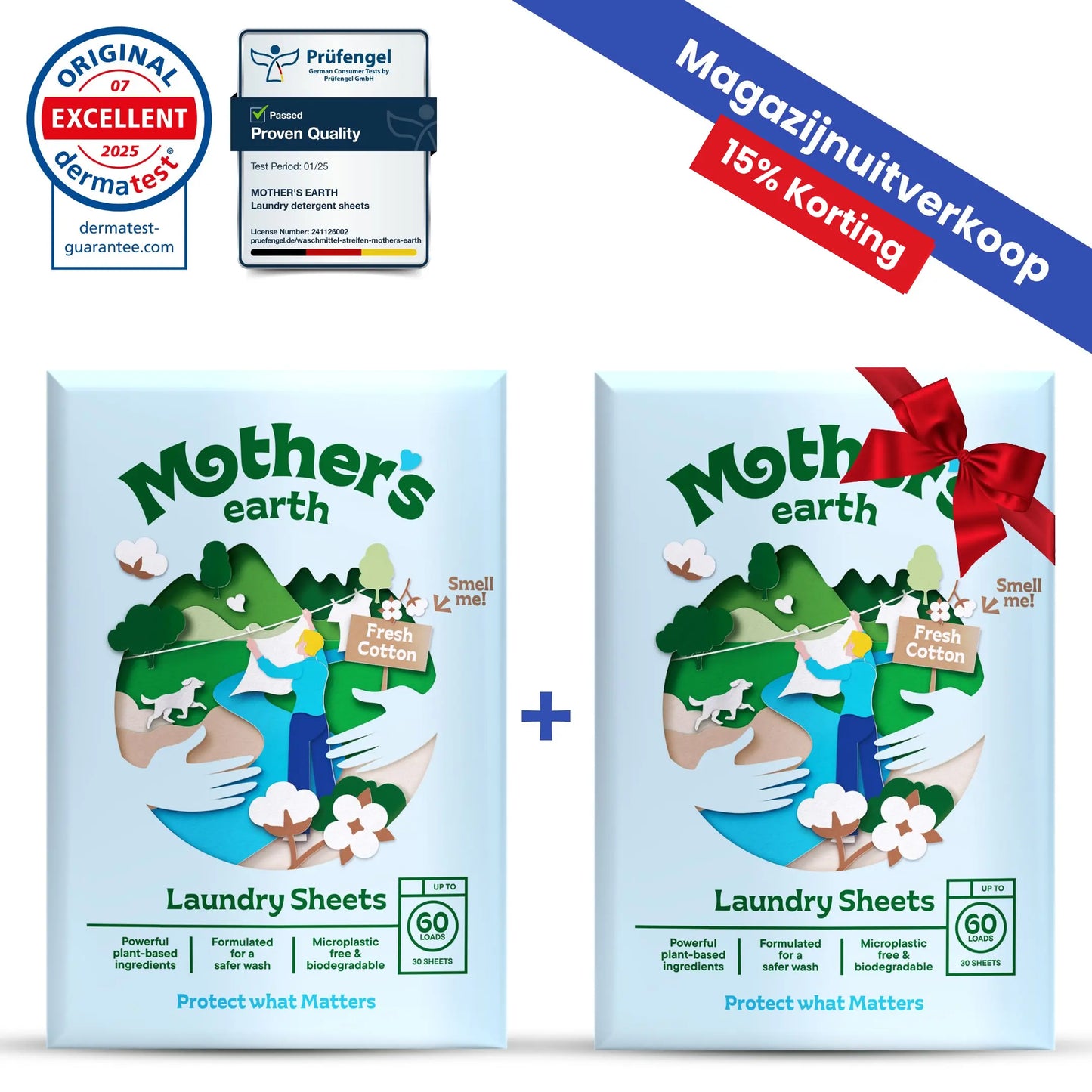 Milieuvriendelijke Wasstrips Mother's Earth