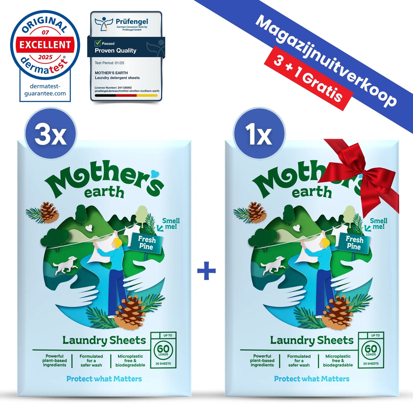 Milieuvriendelijke Wasstrips Mother's Earth