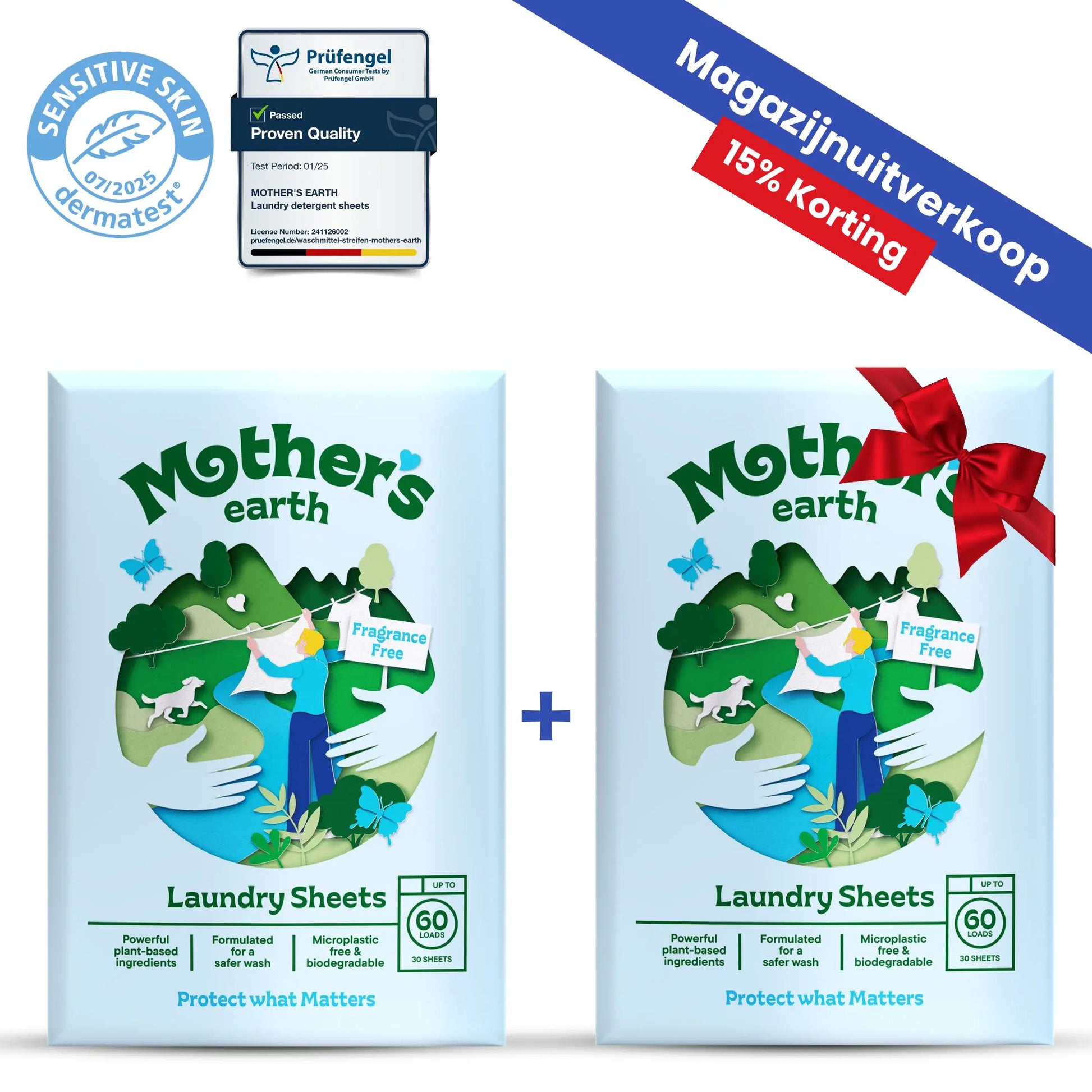 Milieuvriendelijke Wasstrips Mother's Earth