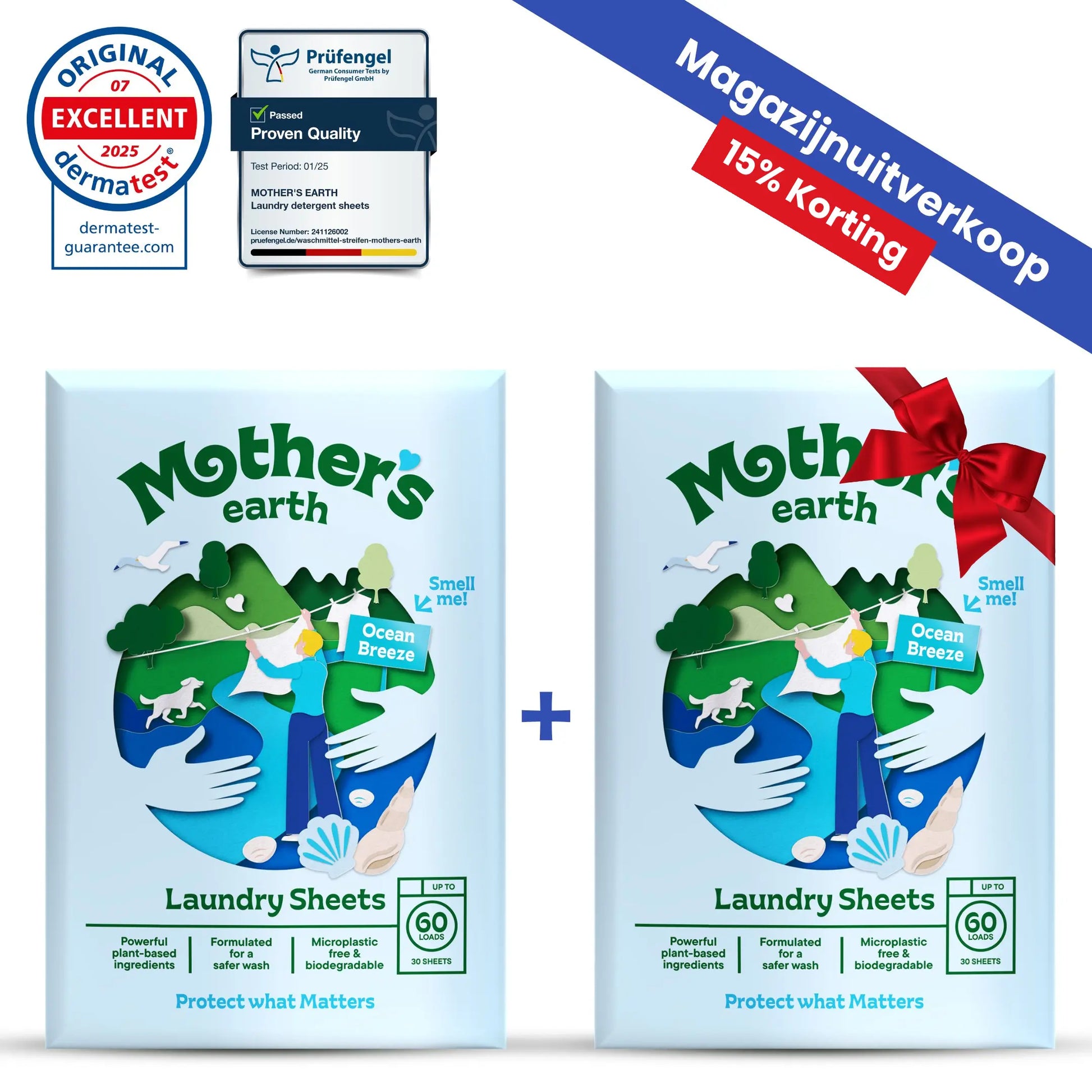Milieuvriendelijke Wasstrips Mother's Earth