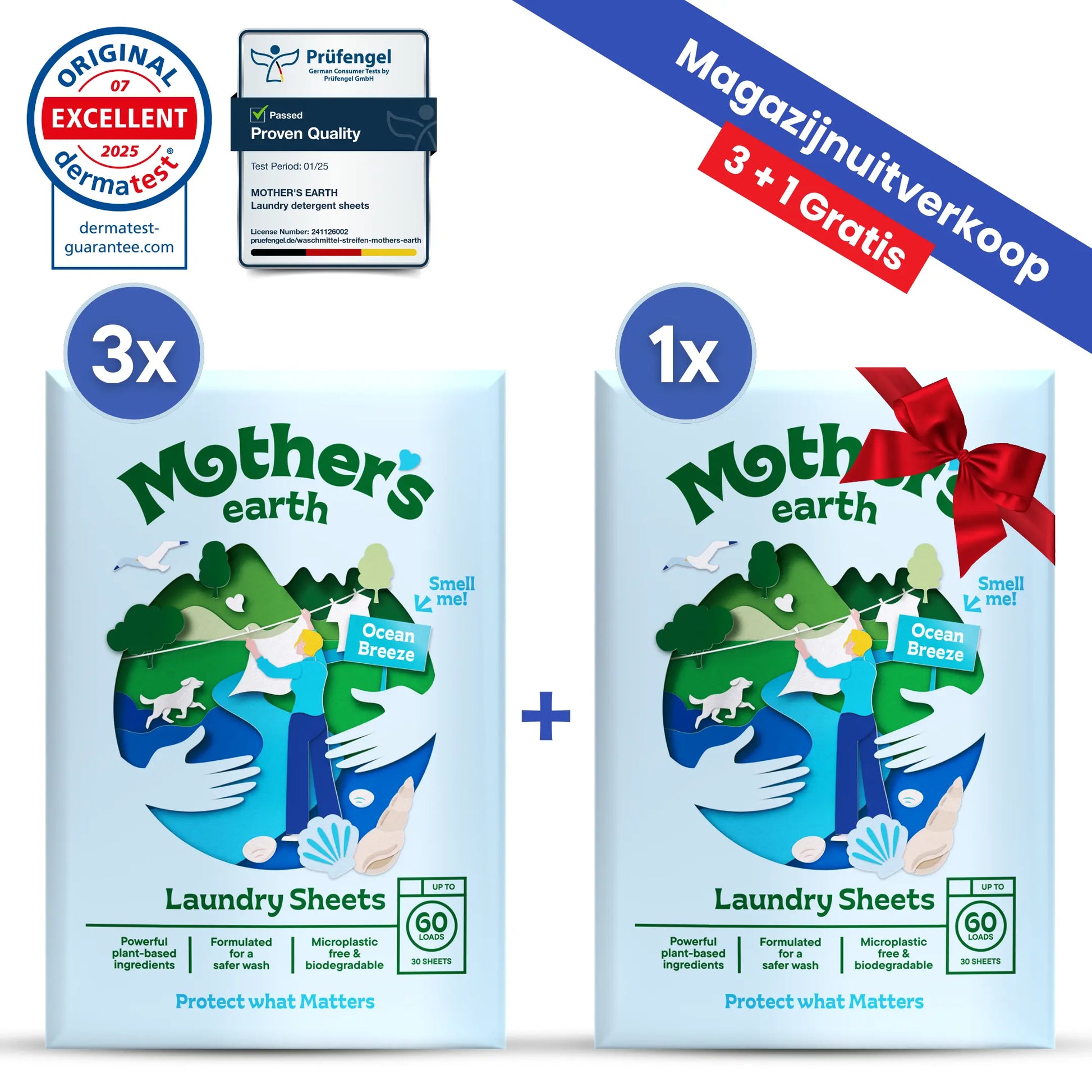 Milieuvriendelijke Wasstrips Mother's Earth