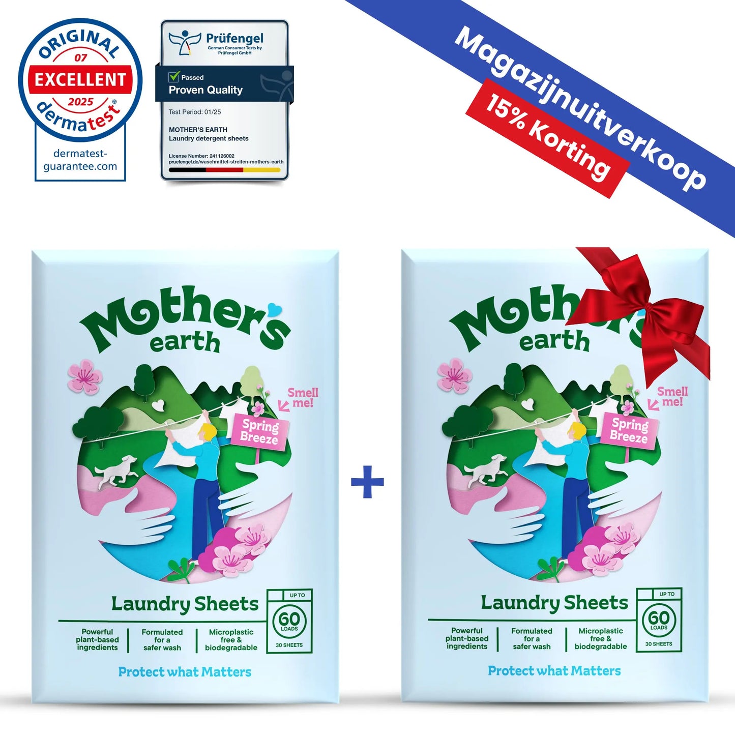 Milieuvriendelijke Wasstrips Mother's Earth